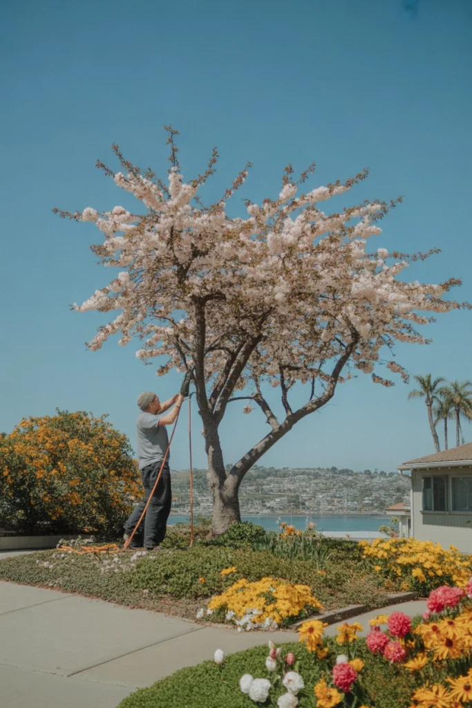 Seasonal Tree Trimming spring scene image